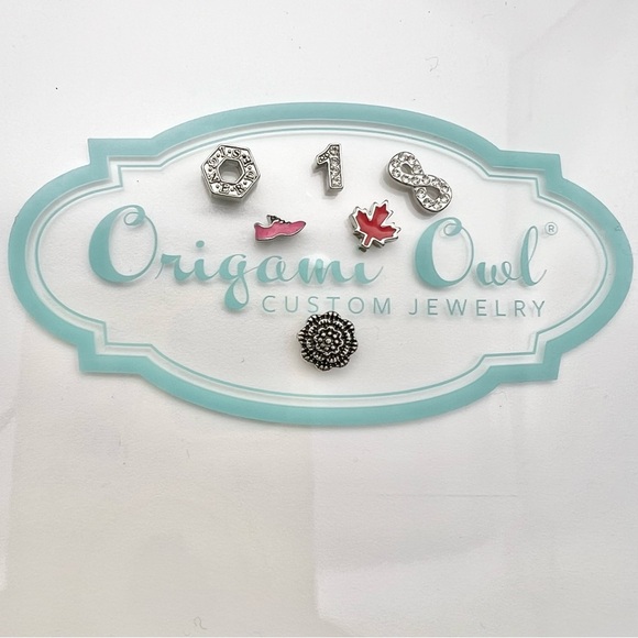 Origami Owl Authentic Silver Charms 6 Charms Bundle - Picture 1 of 2